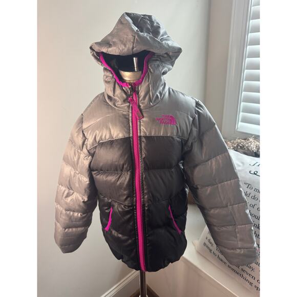 The North Face Girl's Reversible Puffer Jacket - Picture 1 of 5